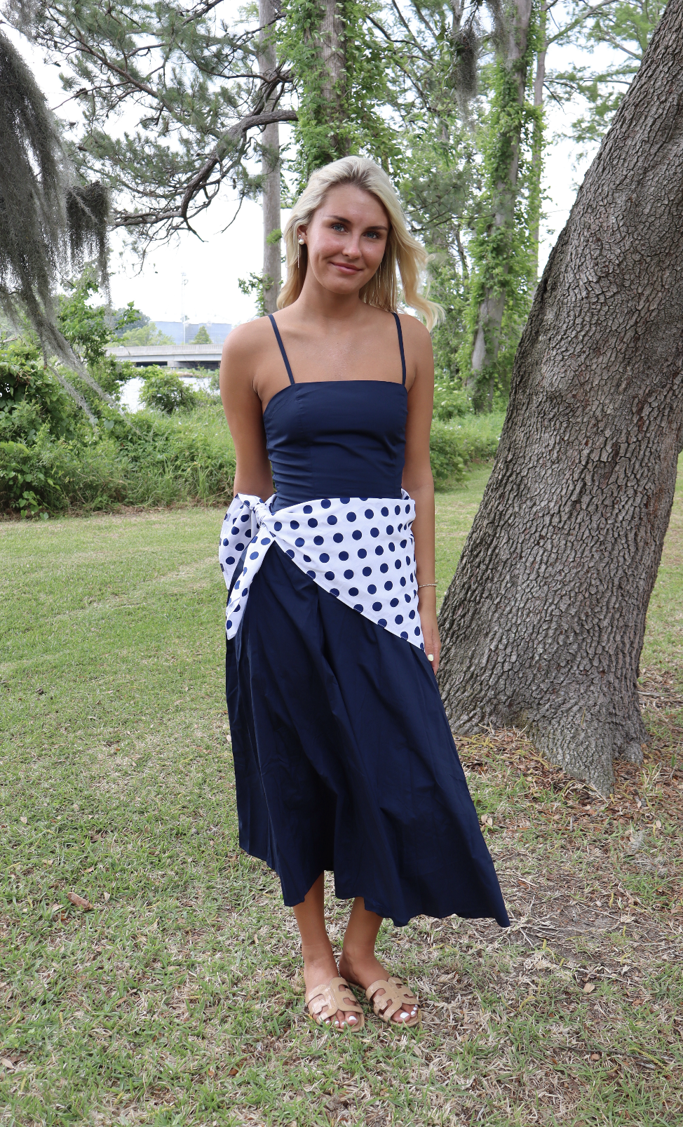 Blue Harbor Wrap Dress-Navy