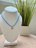 Mini Shell Necklace-Blue