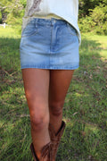 Saddle Up Denim Skort