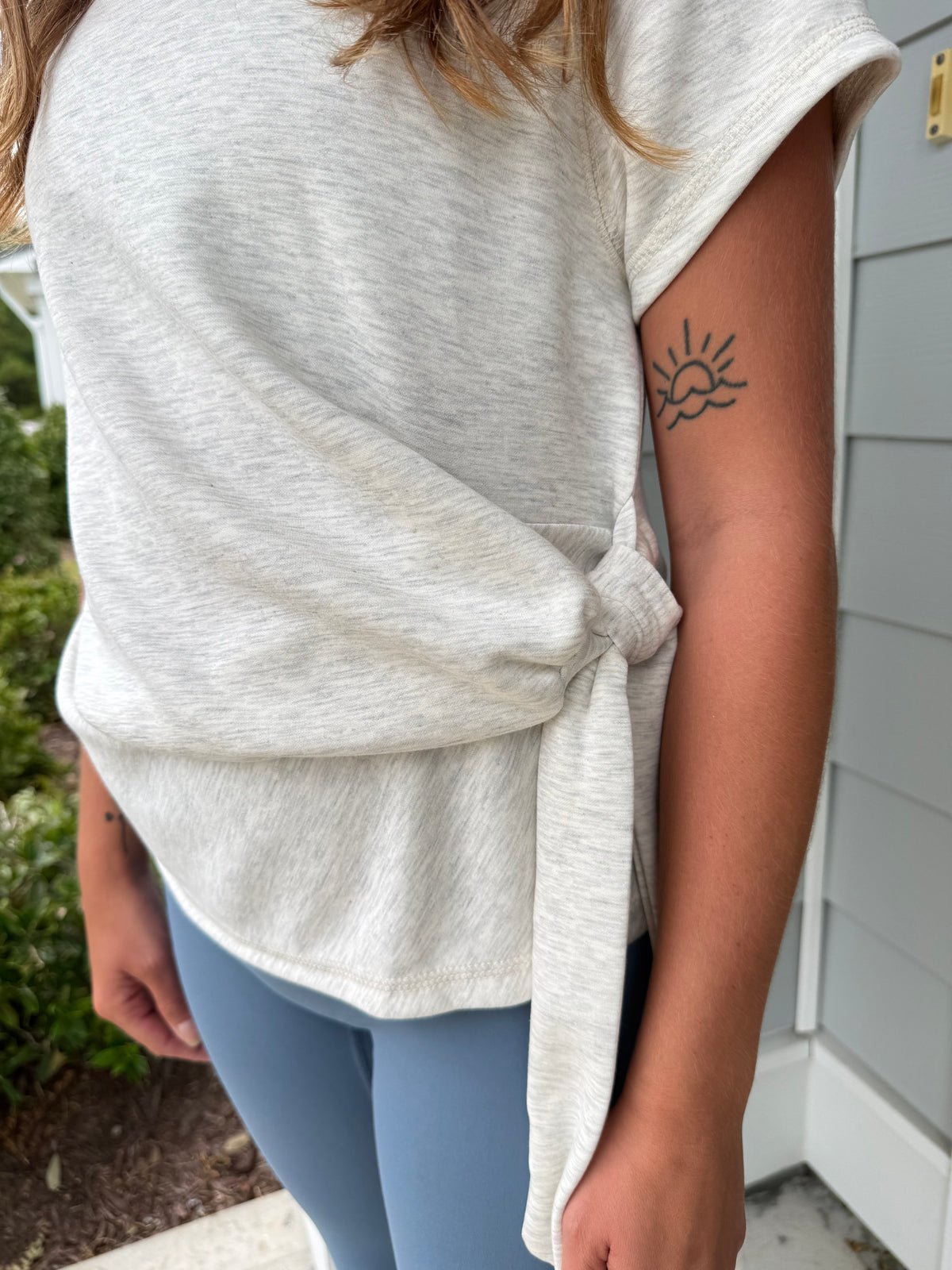 The Everyday Tie Top-Cream