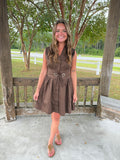The Mocha Moment Dress-Brown