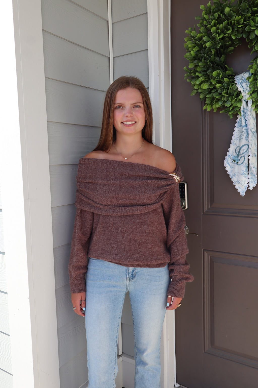 The Susan Sweater-Brown