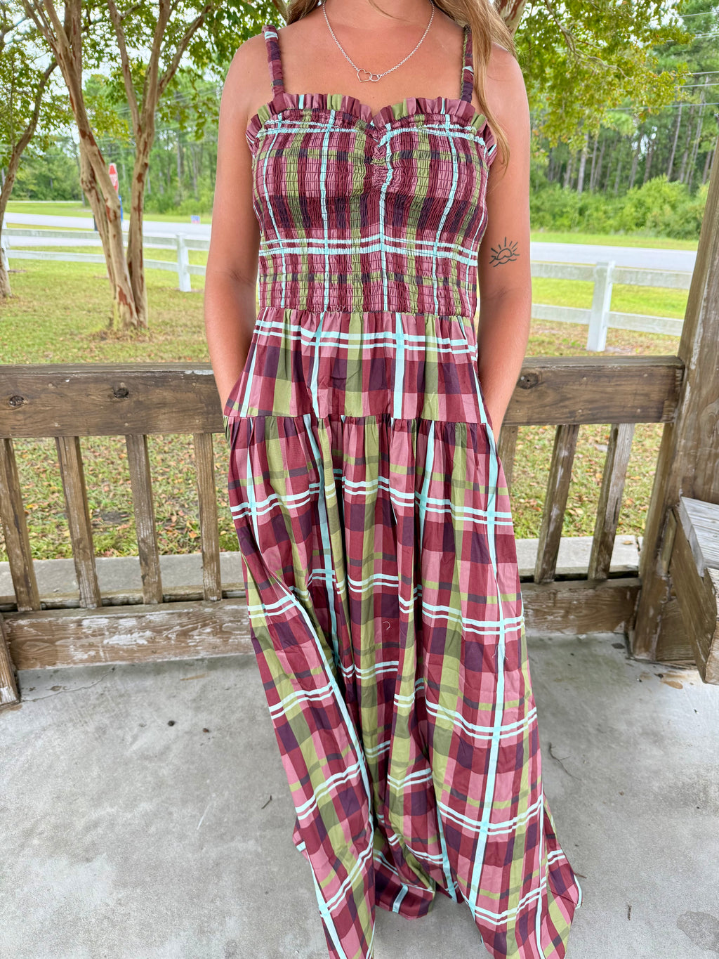 The Harvest Plaid-Maxi