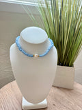 Pilar Necklace-Blue