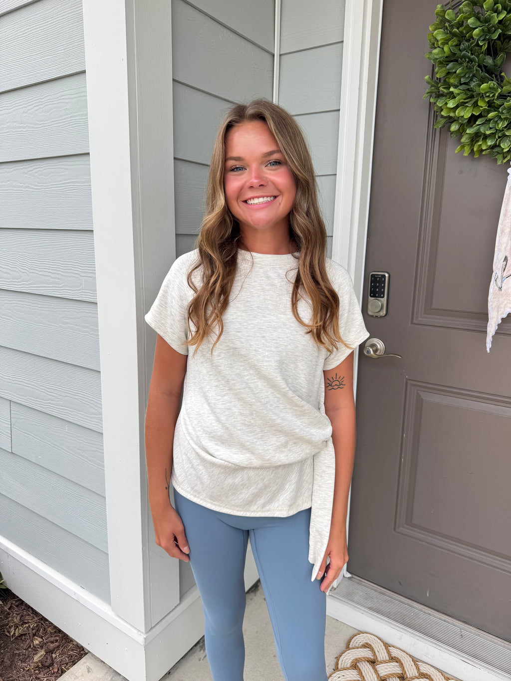 The Everyday Tie Top-Cream