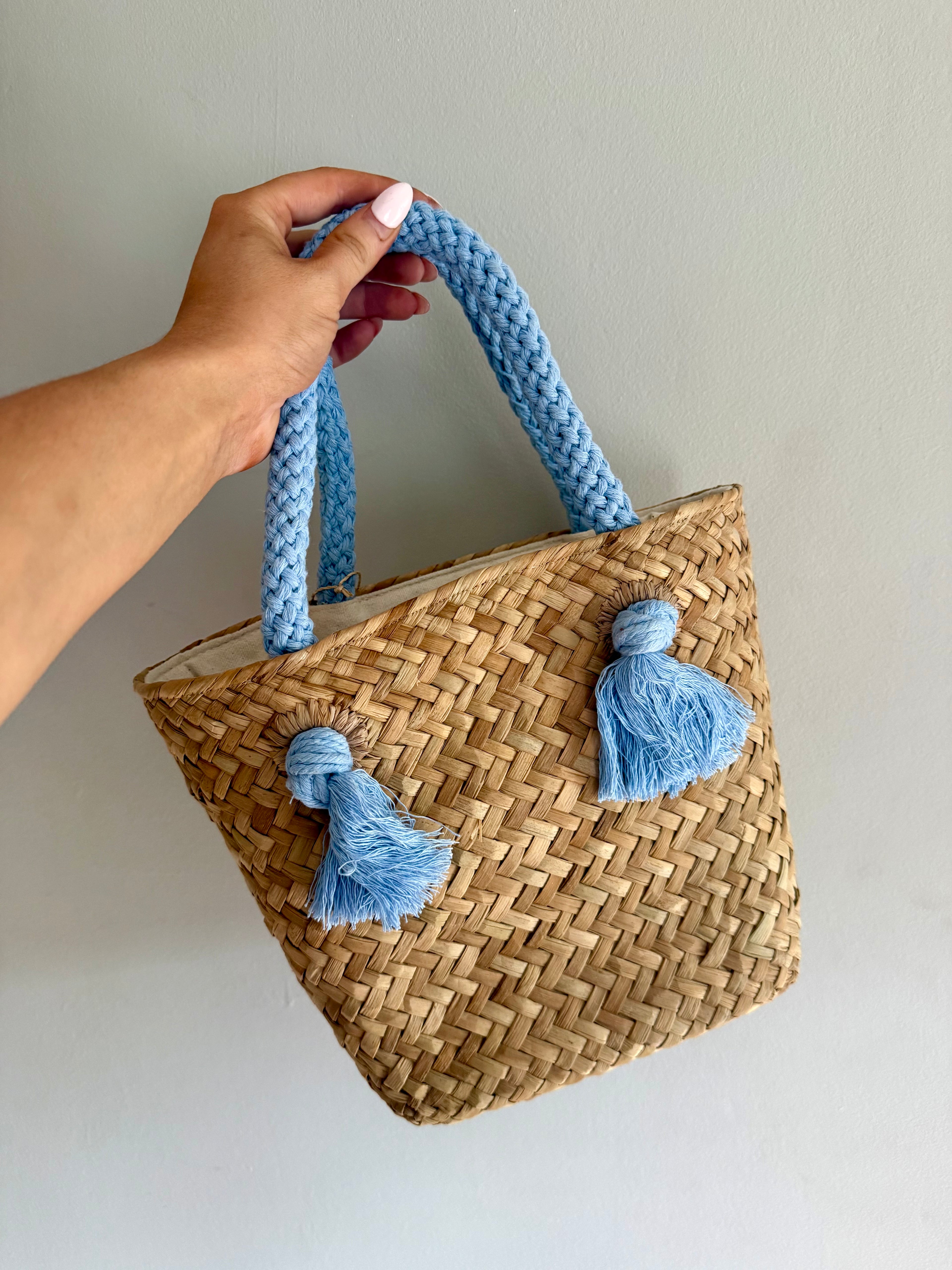 East Coast Woven Bag-Blue