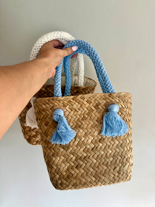 East Coast Woven Bag-Blue