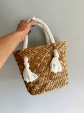 East Coast Woven Bag-White