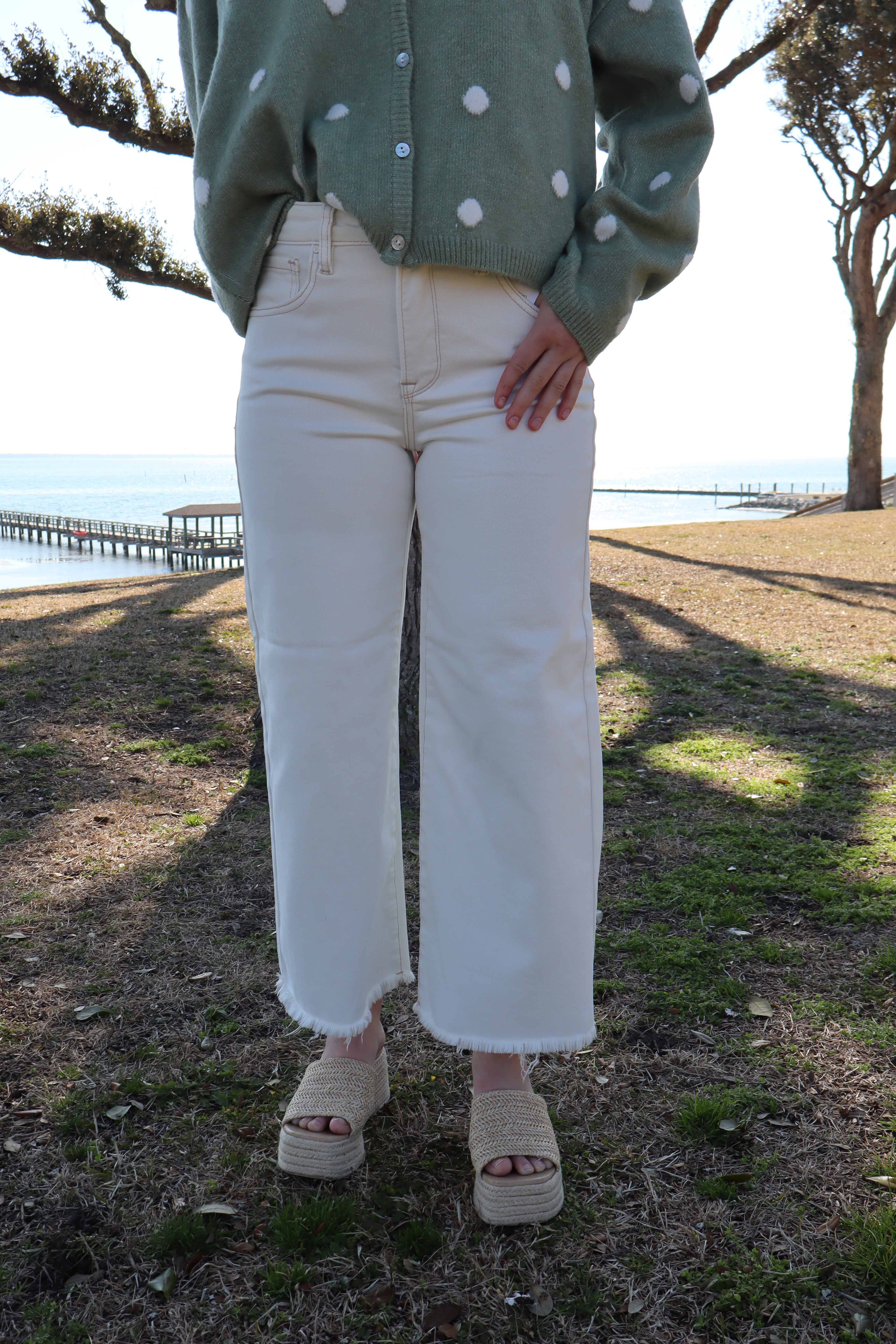 Ivory Coast Wide Leg Cropped Jeans