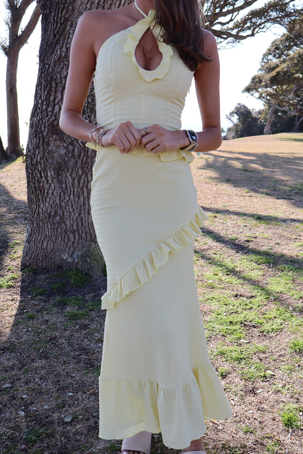 Golden Hour Maxi Dress-Lemon
