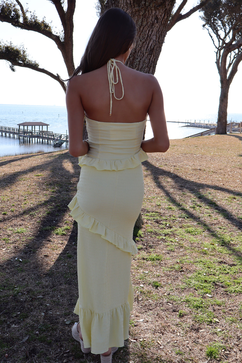 Golden Hour Maxi Dress-Lemon