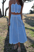 The Everly Maxi Set-Light Blue Scalloped