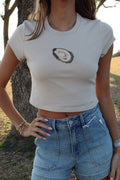Oyster Baby Tee-Oat