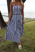 American Honey Striped Set-Navy