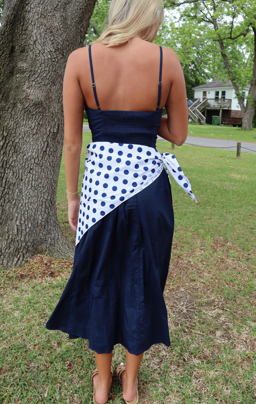 Blue Harbor Wrap Dress-Navy