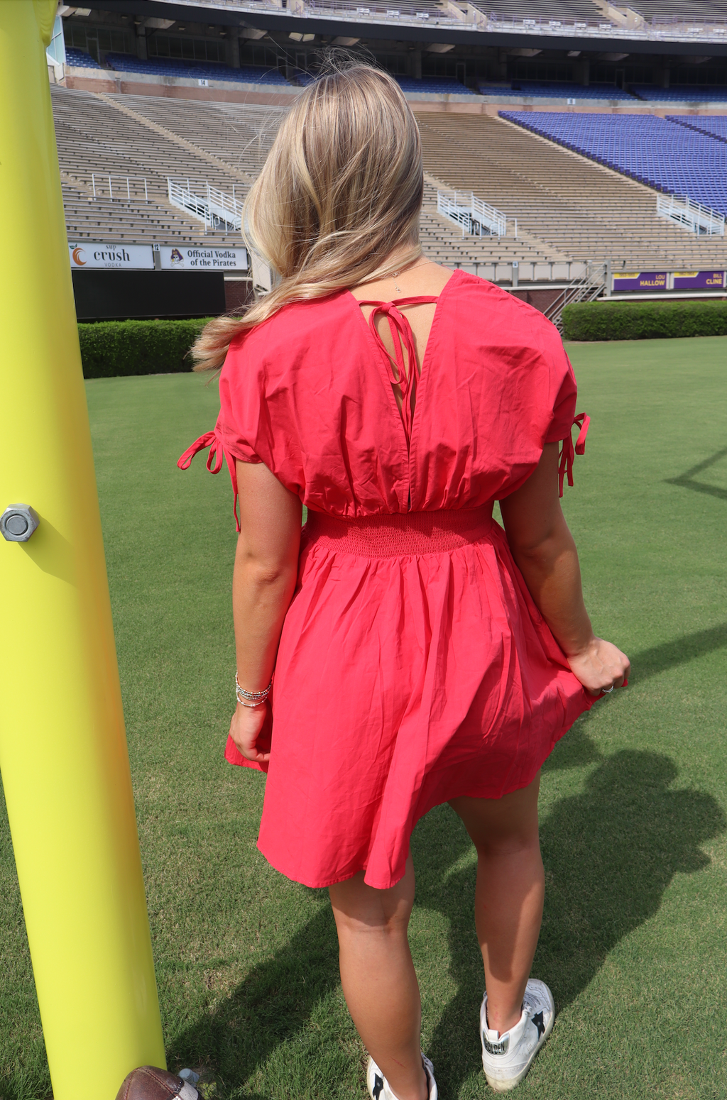 Wolfpack Ready Dress-Red
