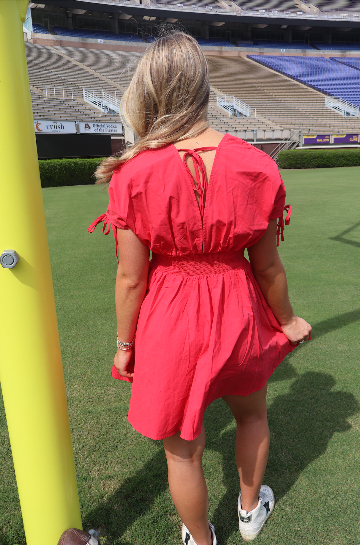 Wolfpack Ready Dress-Red