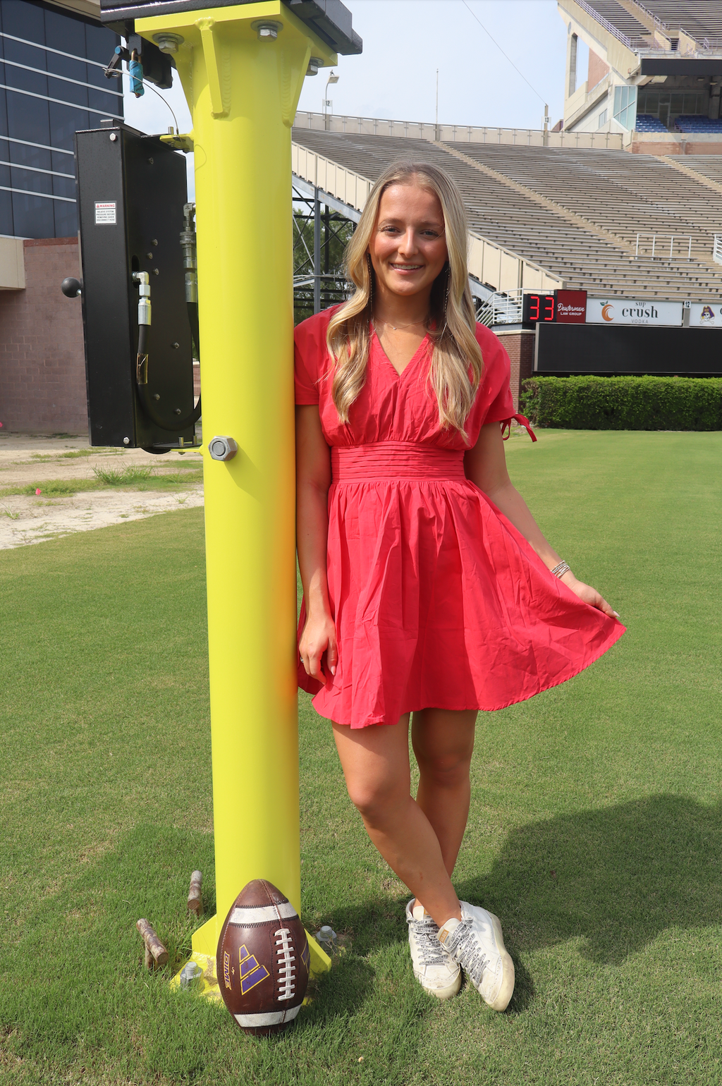 Wolfpack Ready Dress-Red